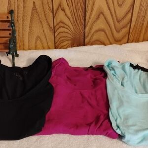 The Limited Women’s Scoop Neck Tshirts- Black, Fuchsia, Light Blue